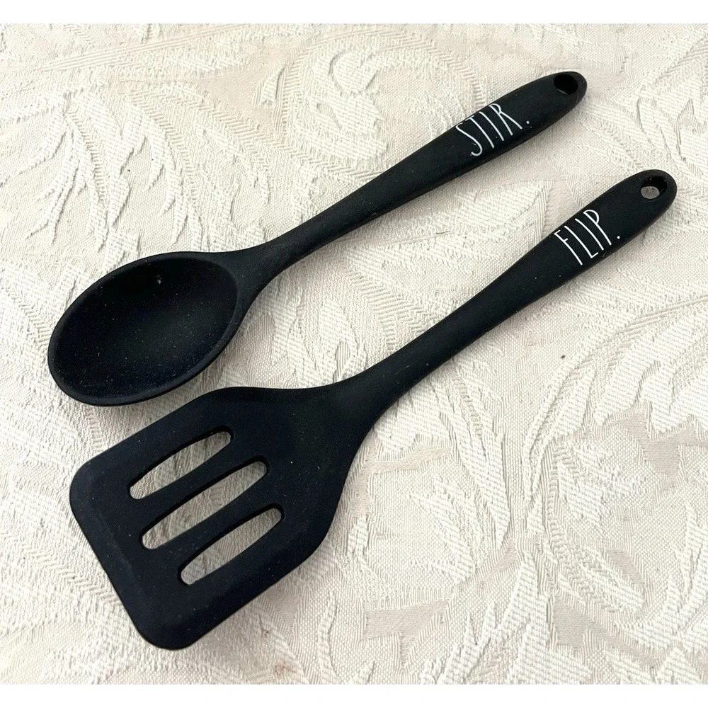 Rae Dunn Mini Kitchen Utensils Lil Dad Kitchen Flip Stir Spatula Turner Spoon 8